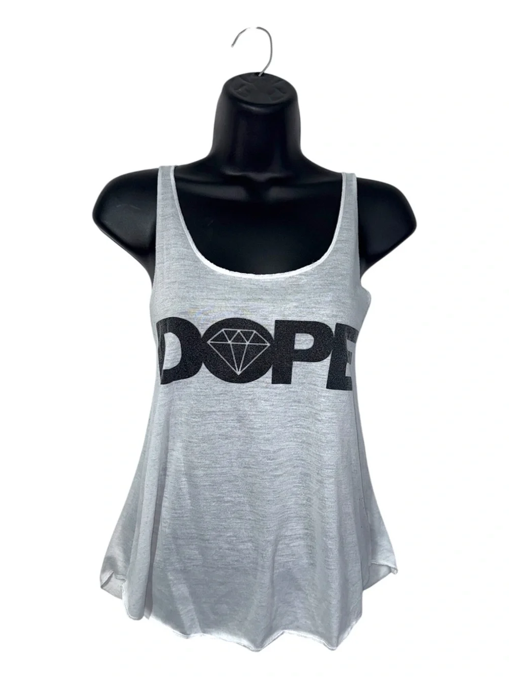 Akira Chicago Red Label Semi Sheer Dope Graphic Racer Back Tank Top Loose Y2K